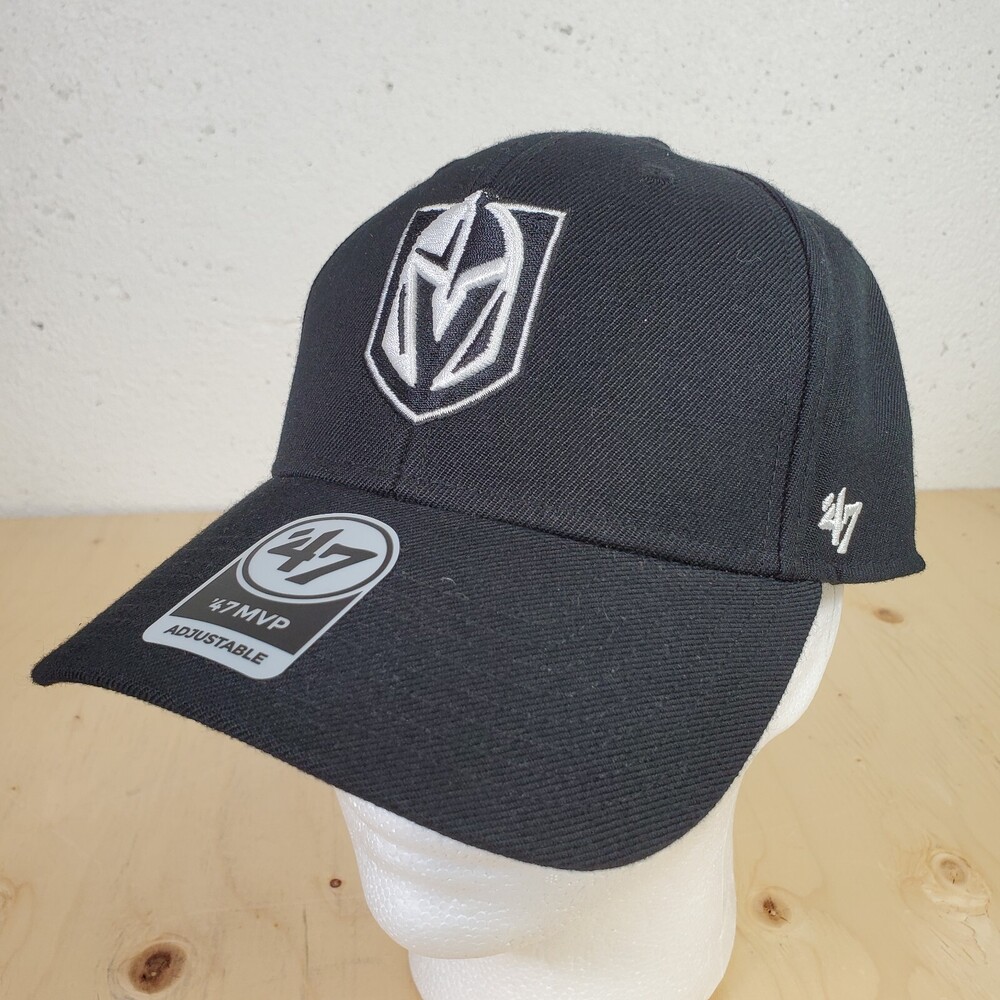Vegas Golden Knights Cap '47 Brand MVP Black Adjustable Wool Hat NHL Hockey OSFA